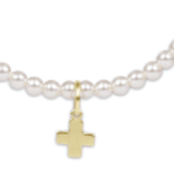 Classic Pearl 3mm Bead Bracelet - Signature Cross - Enewton - Gaines Jewelers