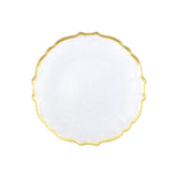 *Clear Baroque Glass Salad Plate - Vietri - Gaines Jewelers