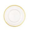 Clear W/Gold Rim Charger Ttop Acrylic Dinner Plate Charger - Charger - Gaines Jewelers
