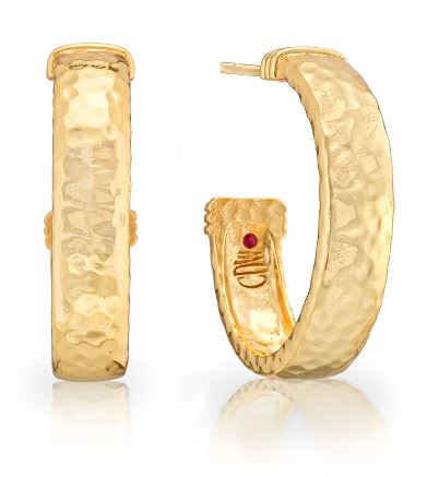 Cleopatra Classic Medium Hoop Earrings - Gold - Capucine De Wulf - Gaines Jewelers