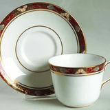 * Cloisonne Tea Cup & Saucer - Royal Crown Derby - Gaines Jewelers