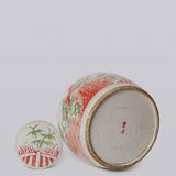 Cobalt Guild - Pink & Green Rustic Porcelain Three Friends Med. Lidded Jar - Gaines Jewelers