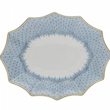 Cornflower Lace Small Fluted Tray - Mottahedeh - Gaines Jewelers
