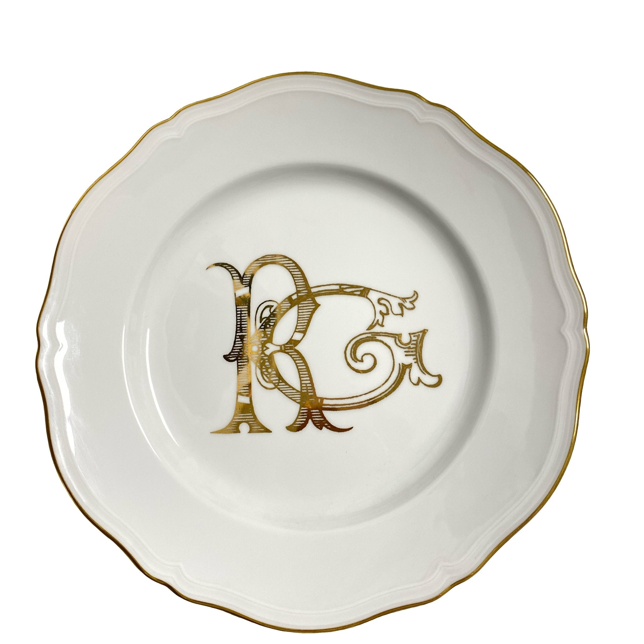 * Corona Gold Dinner Plate - Ginori - Gaines Jewelers