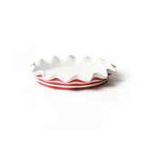 Coton Colors- Red Stripe 8" Ruffle Pie Dish - Gaines Jewelers