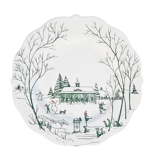 Country Estate Winter Frolic Dessert/Salad Plate - Evergreen - Juliska - Gaines Jewelers