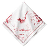 Country Estate Winter Frolic Napkin - Ruby - Juliska - Gaines Jewelers