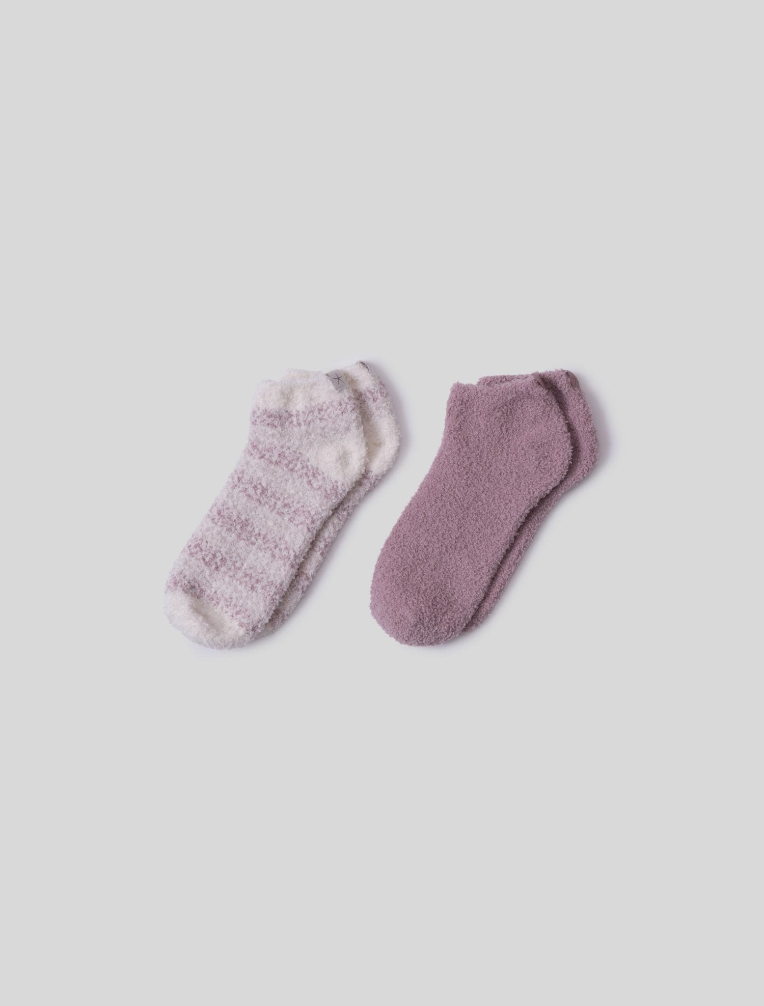 CozyChic® Heathered Stripe Ankle Sock Set - Teaberry/Multi - Barefoot Dreams - Gaines Jewelers