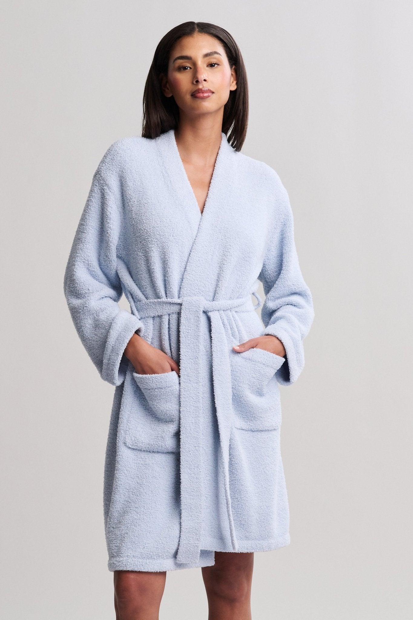 CozyChic® Solid Robe - Snow Drop - Small/Medium - Barefoot Dreams - Gaines Jewelers