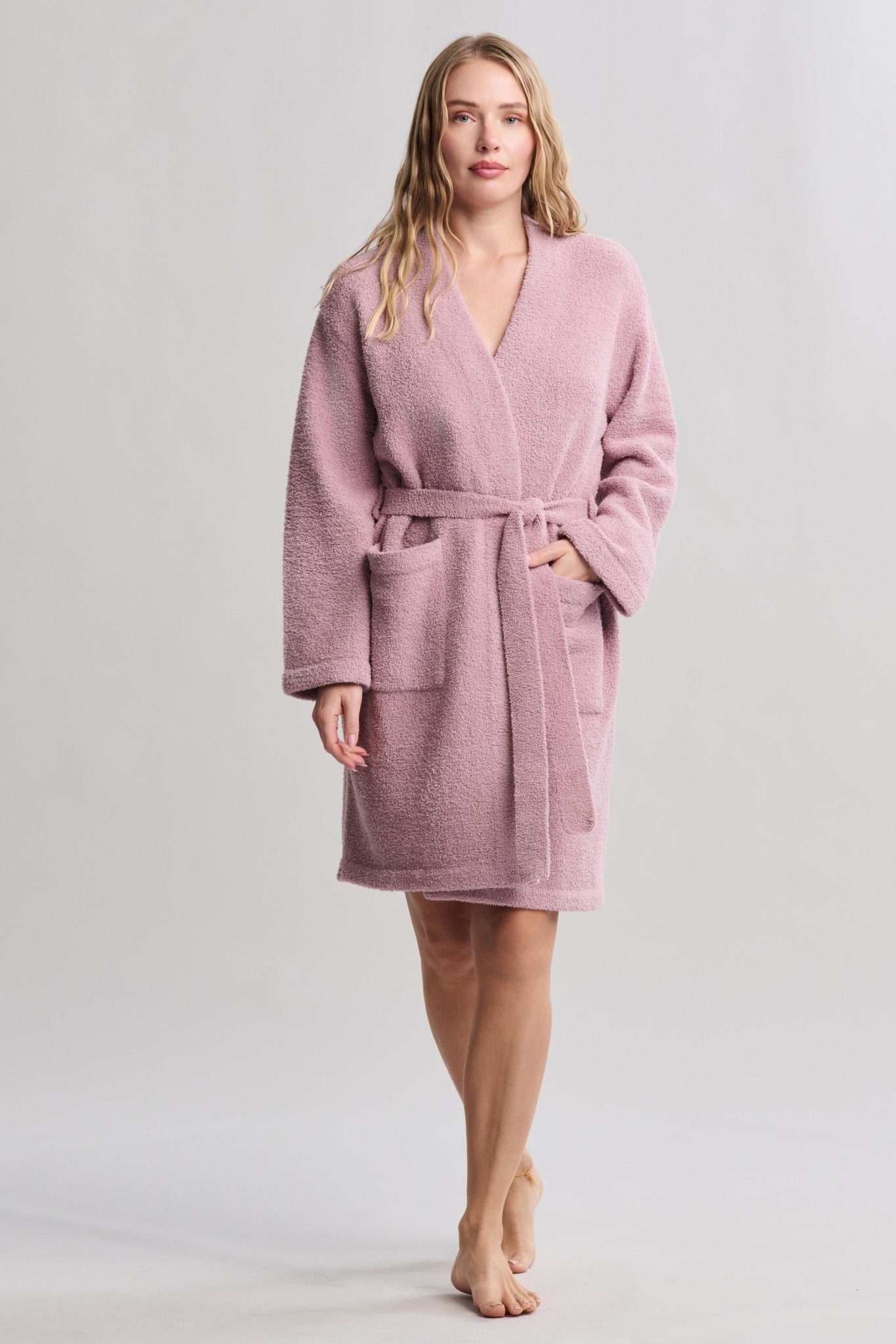 CozyChic® Solid Robe - Teaberry - Small/Medium - Barefoot Dreams - Gaines Jewelers
