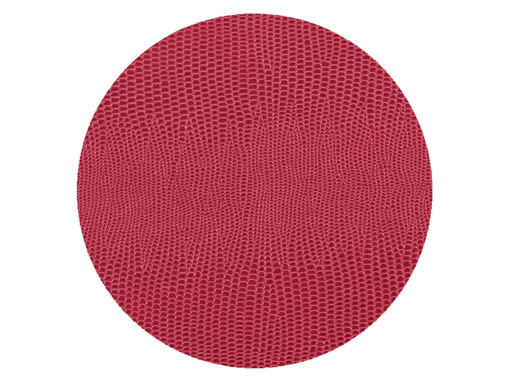 Cranberry Lizard Round Felt Coaster - Caspari - Gaines Jewelers