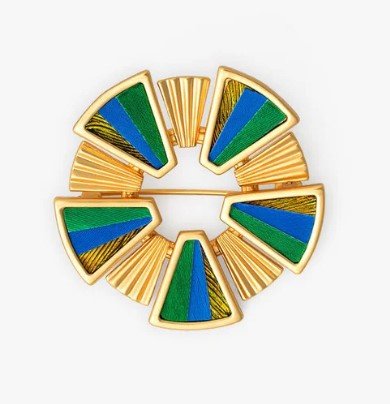 Crown Haven Brooch - Brackish - Gaines Jewelers