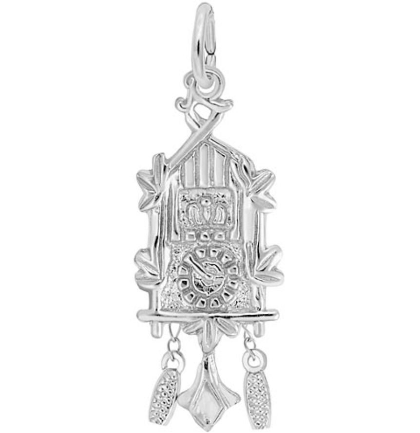 Cuckoo Clock Charm Sterling Sliver - Rembrandt Charms - Gaines Jewelers