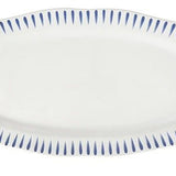 Delft Blue Sitio Stripe 15in Hostess Tray - Juliska - Gaines Jewelers