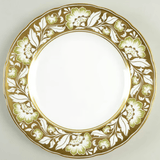 * Derby Panel Green Accent Salad Plate - Royal Crown Derby - Gaines Jewelers