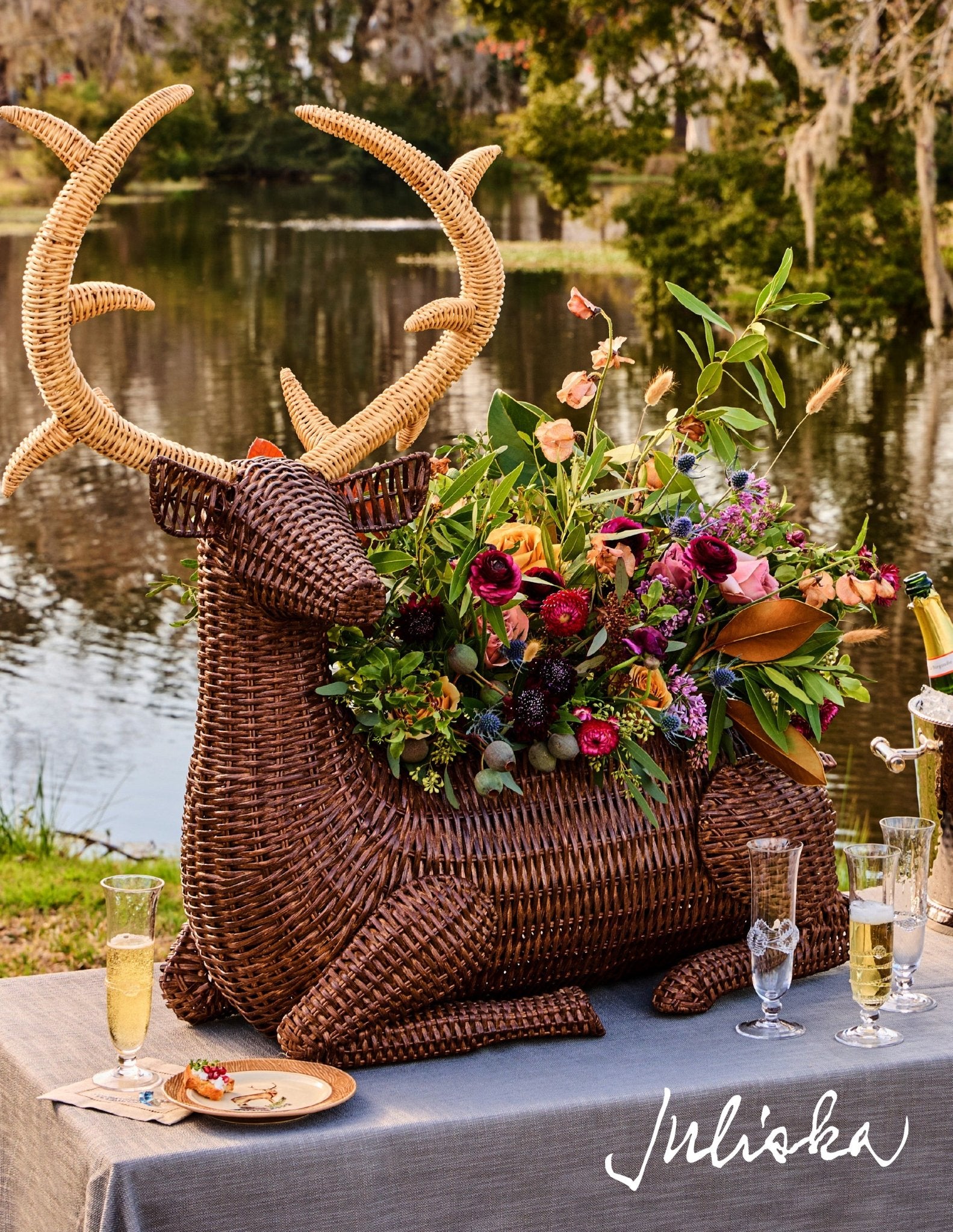 Devon Willow Stag Party Bucket - Juliska - Gaines Jewelers