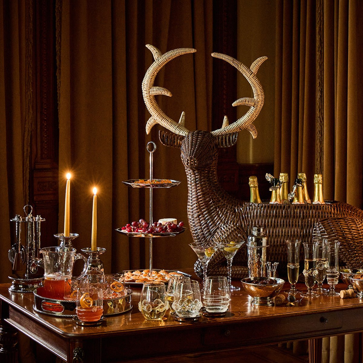 Devon Willow Stag Party Bucket - Juliska - Gaines Jewelers