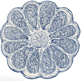 Die - Cut Blue Oyster Plate Placemat - Hester & Cook - Gaines Jewelers