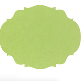 Die - Cut Bright Green French Frame Placemat - Hester & Cook - Gaines Jewelers