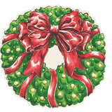 Die - cut Holiday Wreath Placemat - 12 sheets - Hester & Cook - Gaines Jewelers