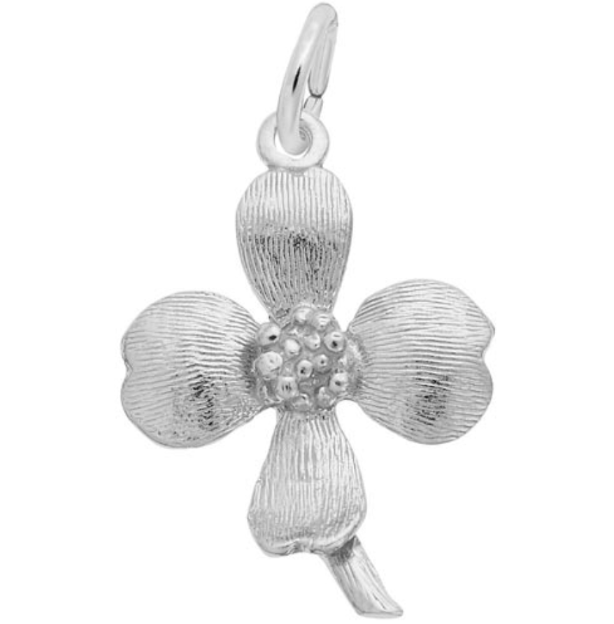 Dogwood Flower Charm Sterling Sliver - Rembrandt Charms - Gaines Jewelers