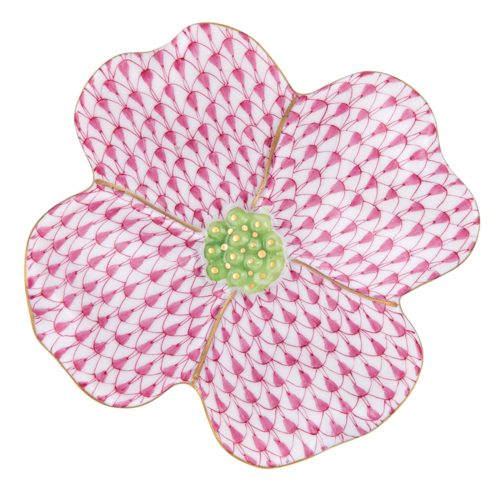 Dogwood Flower - Raspberry - Herend - Gaines Jewelers