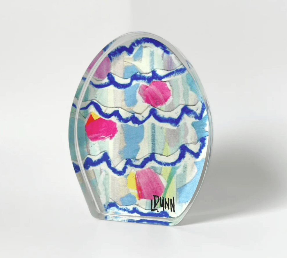 Dots and Scallops Bitty Acrylic Easter Egg - Lauren Dunn - Gaines Jewelers