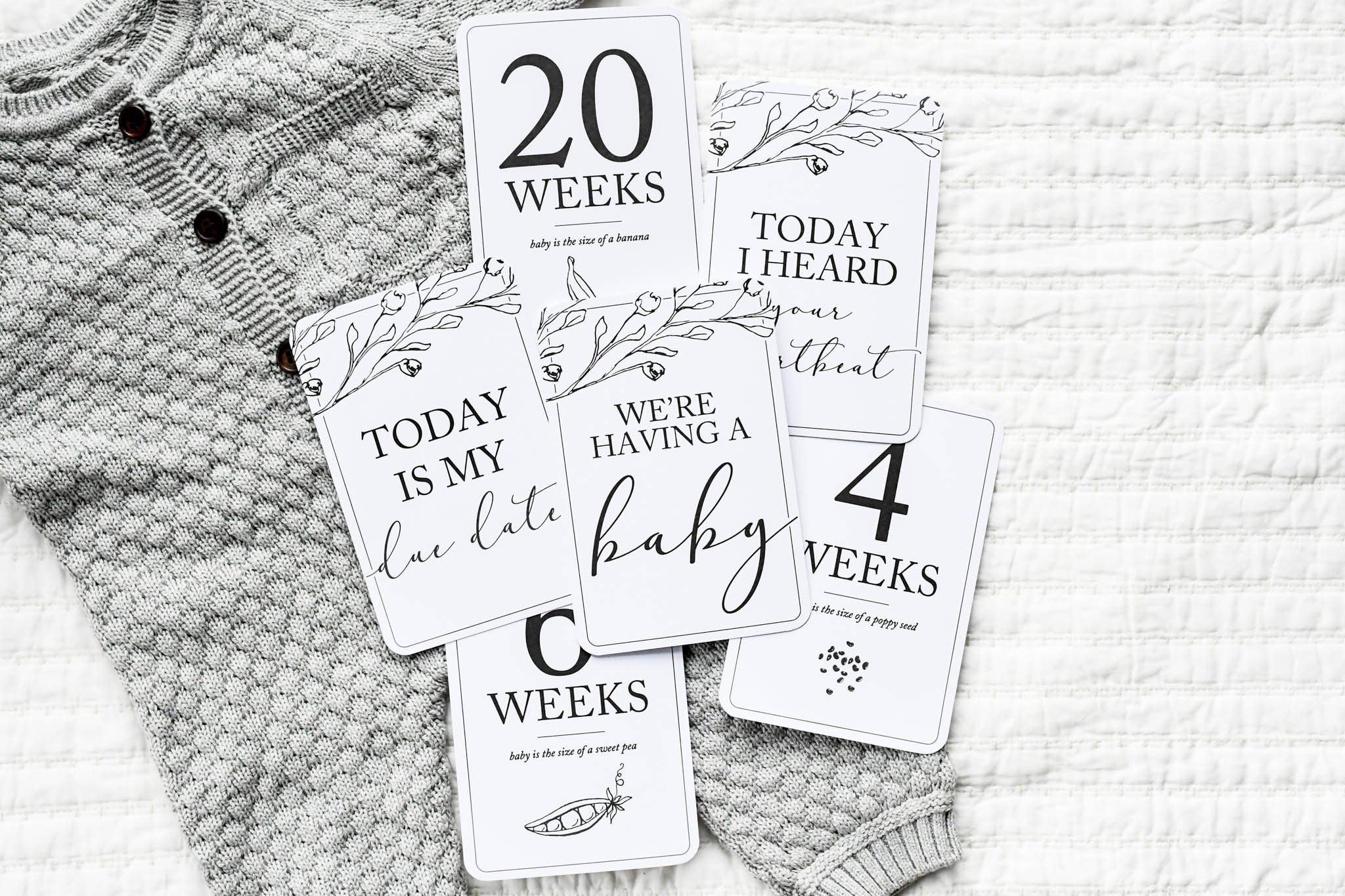 Duncan & Stone Paper Co. - Pregnancy Milestone Cards | Baby Announcement & Reveal - Gaines Jewelers