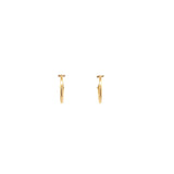 Earrings - small hoops 2mm thick 12.5mm in diameter 14kt yellow gold - Gaines Jewelers