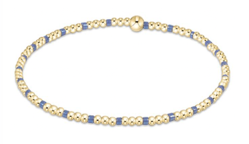 egirl Hope Sincerity Pattern 2mm Bead Bracelet - Bright Blue - Enewton - Gaines Jewelers