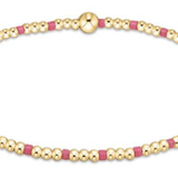 egirl Hope Sincerity Pattern 2mm Bead Bracelet - Bright Pink - Enewton - Gaines Jewelers