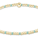 egirl Hope Sincerity Pattern 2mm Bead Bracelet - Mint - Enewton - Gaines Jewelers