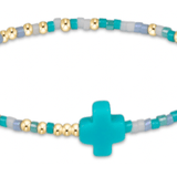 egirl Hope Unwritten Signature Cross Bracelet - Man I Teal Like a Women - Enewton - Gaines Jewelers