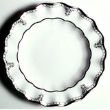 * Elizabeth Platinum Dinner Plate - Royal Crown Derby - Gaines Jewelers