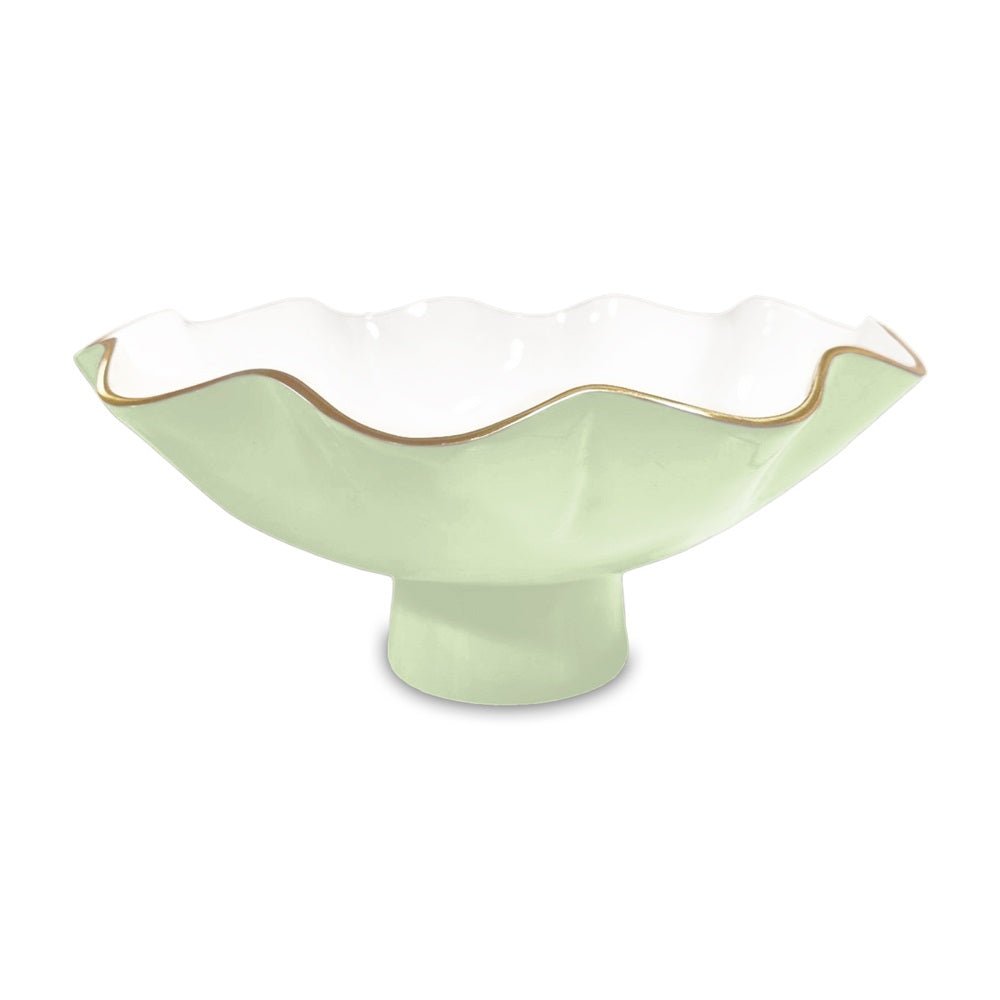 ENCANTO Carola Large Pedestal (Pistachio and White) - Gaines Jewelers