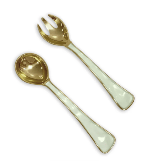 Encanto Soho Salad Servers - Pistachio - Beatriz Ball - Gaines Jewelers