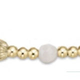 Extends Dignity Sincerity Pattern 4mm Bead Bracelet - Pink Opal - Gaines Jewelers