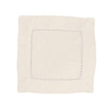 Fennco Styles - Beige Classic Hemstitch Linen Blend 6 - Inch Napkin Coaster - Gaines Jewelers