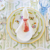 Fenwick Fields - Square Scalloped Placemat | Boxwood Garden Sage (4 pack): 4 - Gaines Jewelers