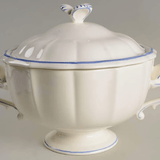 * Filet Bleu Soup Tureen - Gien - Gaines Jewelers
