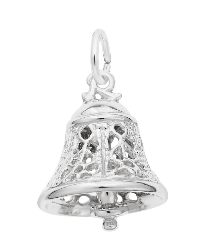 Filigree Bell Charm - Sterling Silver - Rembrandt Charms - Gaines Jewelers
