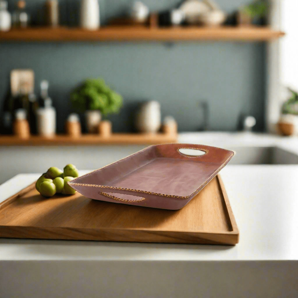 Flaco - Long Serving Tray - Brown - Bati - Gaines Jewelers