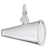 Flat Megaphone Charm Sterling Silver - Rembrandt Charms - Gaines Jewelers