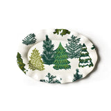 Friendly Fir Ruffle Oval Platter - Coton Colors - Gaines Jewelers