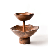 Fundamental Wood 2 - Tiered Bowl - Coton Colors - Gaines Jewelers