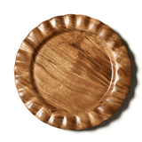 Fundamental Wood Ruffle Round Platter - Coton Colors - Gaines Jewelers