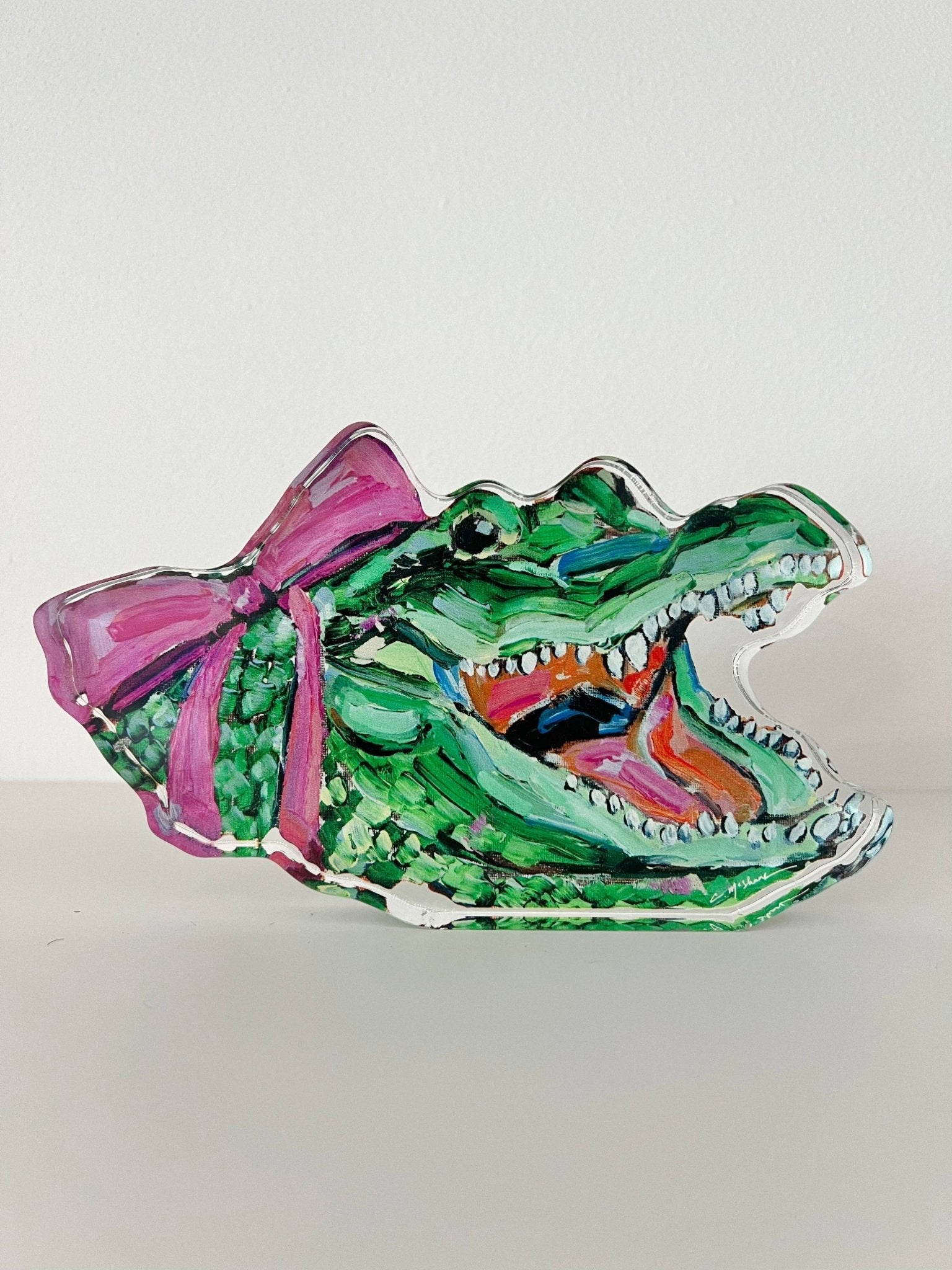 Gator Girl Acrylic - Chelsea McShane Art - Gaines Jewelers
