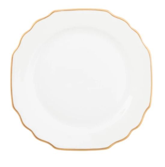 Georgian Gold Dinner Plate - Pickard - Gaines Jewelers