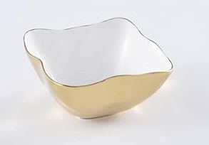 Gold Square Snack Bowl Moonlight - Pampa Bay - Gaines Jewelers