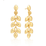 Golden Laurel Dangle Earrings - Gold - Capucine De Wulf - Gaines Jewelers